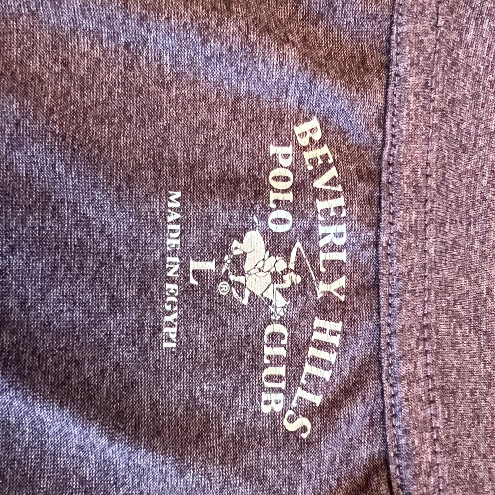 Beverly Hills Polo Club Active Top Purple Polyester Spandex Athletic Heather L - Picture 3 of 7